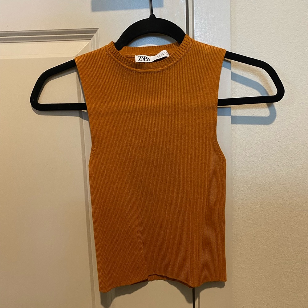 Zara orange top